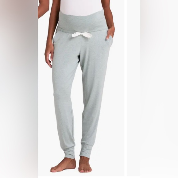 2-pack Seraphine Maternity Lounge Pants – Navy & Sage - Picture 3 of 8